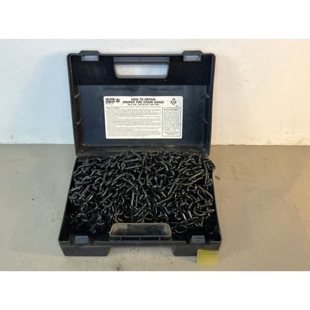 Quik‎ Grip Tire Chains QG2221 Black Heavy Duty Traction with Case